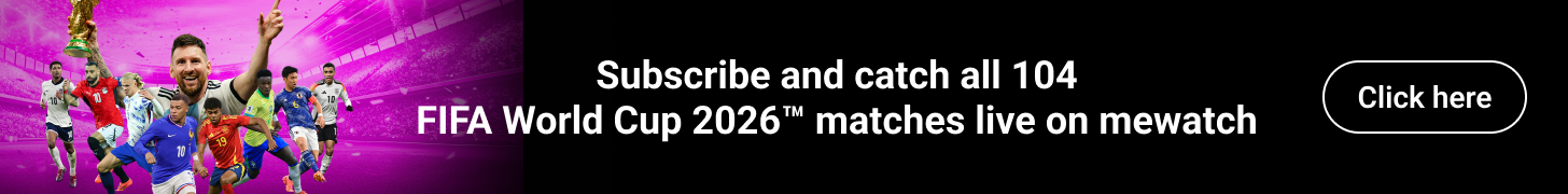 Catch all 104 FIFA World Cup 2026 matches live on mewatch. Subscribe Now.