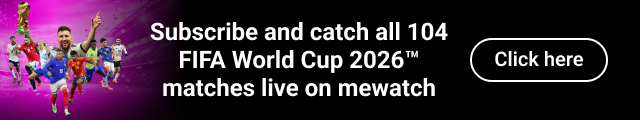 Catch all 104 FIFA World Cup 2026 matches live on mewatch. Subscribe Now.